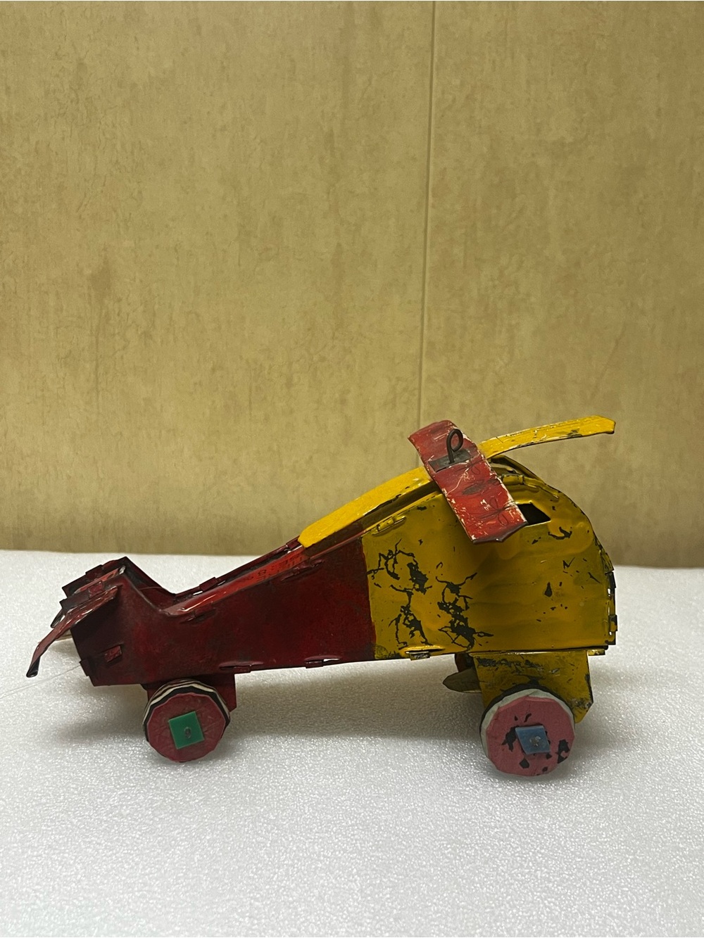 African Accents Folk Art Toy Spider Recycled Tin Can plane Vintage can toy